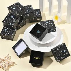 12 boîte cadeau à bijoux en carton imprimé d'étoiles&nbsp;CON-FS0001-25