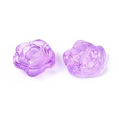 Perles de verre transparentes de peinture de cuisson&nbsp;DGLA-N018-01G