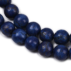 Synthetische Howlith-Imitationsperlen aus Lapislazuli&nbsp;G-S393-13A-8mm