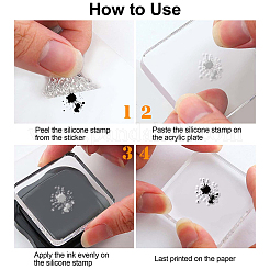 PVC-Plastikstempel&nbsp;DIY-WH0167-57-0267