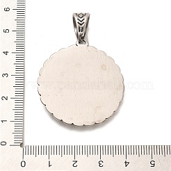 Pendenti in acciaio inossidabile 304 in stile tibetano&nbsp;STAS-M334-26AS