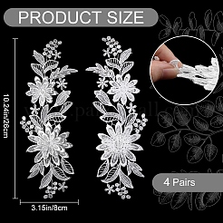 Wasserlösliche Polyester-Stickapplikationen&nbsp;LS-DIY-WH0304-667A