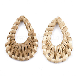 Handgefertigte Anhänger aus Rohrgeflecht / Rattan&nbsp;LS-WOVE-T005-17