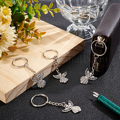 DIY-Sets zum Basteln von Schlüsselanhängern mit Engelsanhängern&nbsp;DIY-SC0019-04