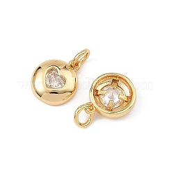 Breloques en laiton et zircon cubique transparent pour la Saint-Valentin de Shegrace&nbsp;XGRQ3P339-594G