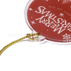 Décoration de pendentif en acrylique sur le thème de Noël&nbsp;LS-HJEW-G021-01A