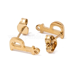 Ohrstecker aus Ionenplattierung (IP) 304 Edelstahl&nbsp;FIND-Q103-01P-G