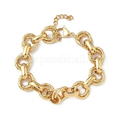 Bracciali a catena rolo in acciaio inossidabile 304 per donna&nbsp;BJEW-S176-01G-C