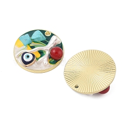 Crémaillère placage pendentifs en émail d'alliage&nbsp;FIND-Z062-01G-03