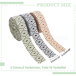15 Yards 3 Farben Baumwollband im ethnischen Stil&nbsp;OCOR-WR0001-21