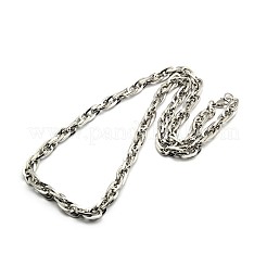 Modische 304 Edelstahl Seilkette Halsketten für Männer&nbsp;STAS-A028-N040