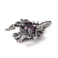 Natürlichen Amethyst Edelsteinanhänger&nbsp;G-H281-03H