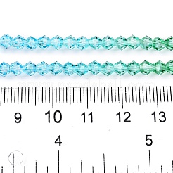Perles de verre en fil de peinture cuite à dégradé de couleurs&nbsp;X1-DGLA-A039-T6mm-A018