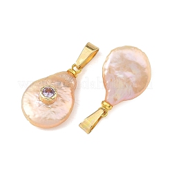 Pendentifs naturels de perles de keshi&nbsp;PALLOY-JF06011