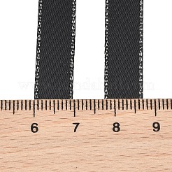 Ruban gros-grain double fil d'argent pour décoration de festival et de mariage&nbsp;SRIB-L012-9mm-030