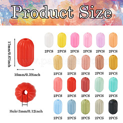 42 perline focali ovali in silicone di 21 colori&nbsp;SIL-TA0001-69