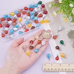 100 Stück Anhänger aus Acryl mit Edelsteinimitat&nbsp;PALLOY-AR00038