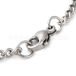 Colliers avec pendentifs en chaîne gourmette en acier inoxydable 304 anti-ternissement&nbsp;NJEW-H034-05P