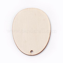 Gros pendentifs en bois non teint&nbsp;X-WOOD-G003-04