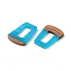 Pendentifs en résine & en bois&nbsp;WOOD-F015-11E