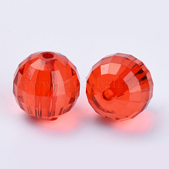 Perles en acrylique transparente&nbsp;TACR-Q254-22mm-V12