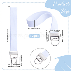12 Stück Schlüsselanhänger aus Polyester-Armband&nbsp;KEYC-SP00007