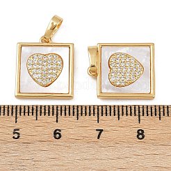 Messing micro pave klare zirkonia anhänger&nbsp;KK-C109-07B-G