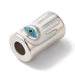 Accumuler des perles d'émail en laiton placage&nbsp;KK-U019-01P-02