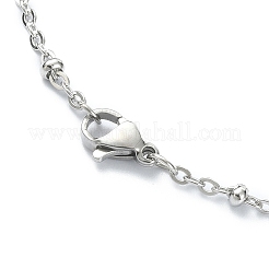 Collier pendentif en acier inoxydable 304 anti-ternissement pour filles et femmes&nbsp;NJEW-JN04280-02