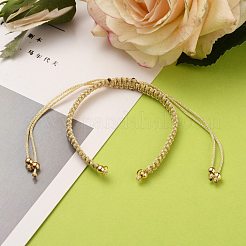 Verstellbare geflochtene Polyesterschnur Armbandherstellung&nbsp;AJEW-JB00760-02