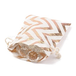 Borsa in tessuto di cotone a tema natalizio&nbsp;X-ABAG-H104-B05