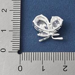 Messing Micro Pave klare Tropfen Zirkonia Anhänger&nbsp;KK-A253-09S