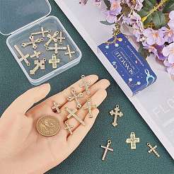 24 Stück 12 Stile Legierung Kristall Strass Anhänger&nbsp;FIND-SC0010-80