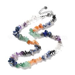 7 Chakra natürlicher roter Aventurin & gelber Aventurin & Lapislazuli & roter Jaspis & Quarzkristall & grüner Aventurin&nbsp;NJEW-H047-02