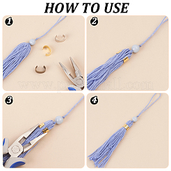 120 embout à sertir pliable en laiton de 3 couleurs&nbsp;FIND-PH0020-81