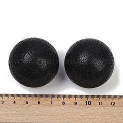 Natürliche Lavastein-Kugelperlen&nbsp;G-I367-07S