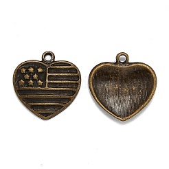 Idées uniques pour la Saint-Valentin pendentifs en alliage de style tibétain mixte&nbsp;TIBEP-X0004-02-AB