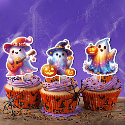 Decorazioni per torte fantasma di Halloween&nbsp;PW-WGBC9F0-01