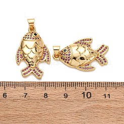 Ottone micro spianare pendenti zirconi&nbsp;KK-K408-61G-02
