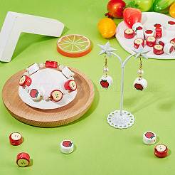 20 Stück 2 Stile Weihnachtsthema handgemachte Porzellanperlen&nbsp;PORC-TA0001-54