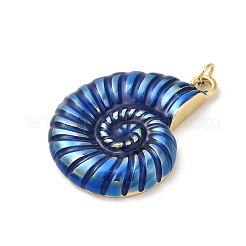Pendentifs en laiton émaillé de placage de crémaillère&nbsp;X-KK-Z056-36G-02