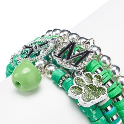 Handgefertigte Heishi-Stretch-Armband-Sets aus Fimo&nbsp;BJEW-JB08767