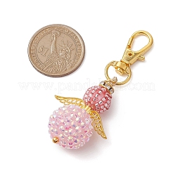 Decorazioni pendenti con perline di vetro d'angelo&nbsp;HJEW-MZ00088