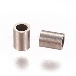 Anlaufgeschützte 304 Edelstahl-Röhrenperlen&nbsp;STAS-L216-23C-P