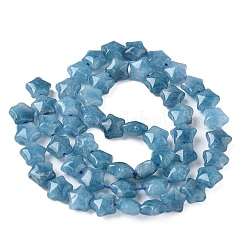 Gefärbte natürliche Malaysia Jade Stern Perlen Stränge&nbsp;G-Z080-A01-04