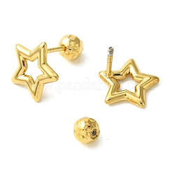 Placcatura ionica (ip) orecchini in acciaio inossidabile 304&nbsp;EJEW-Q801-06G