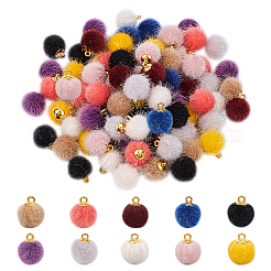 Faux Nerz bedeckt Charms&nbsp;WOVE-PH0001-15