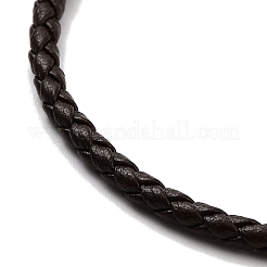 Geflochtene runde Kunstlederarmbänder herstellen&nbsp;BJEW-H610-01G-09