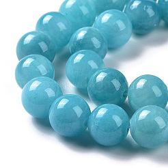 Chapelets de perles rondes en jade de Mashan naturelle&nbsp;X-G-D263-8mm-XS28