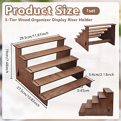 5-stöckiger Organizer aus Holz&nbsp;ODIS-WH0099-202